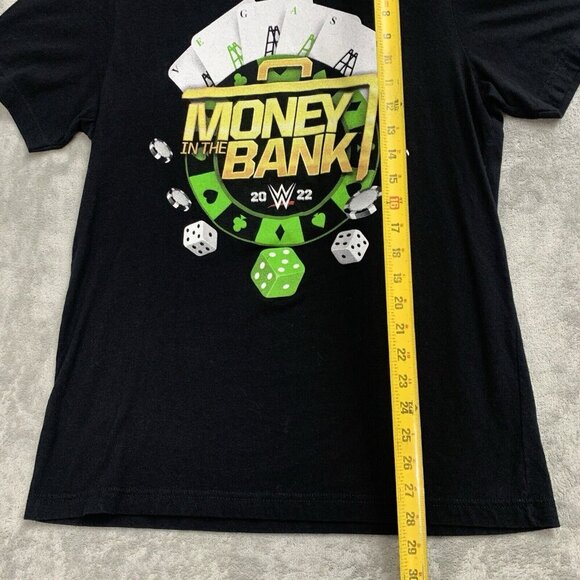 WWE Shirt Mens Size Large Money In The Bank 2022 Las Vegas Wrestling Tee Black - Picture 2 of 7